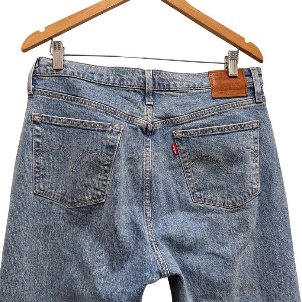Vintage 90s Levi's Premium Jeans 501 S Skinny Big E Red Tab 31x30 Button Fly - Picture 7 of 15
